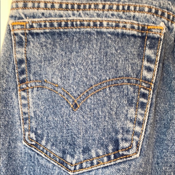 Levi's 550 36x30 Relaxed Fit Tapered Leg Men's Jeans raw Medium Wash Denim Blue - Picture 8 of 16